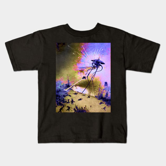 War of the Worlds, Part Three Kids T-Shirt by pompeiigod